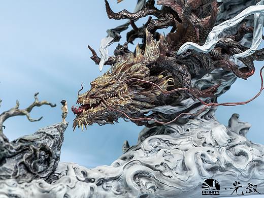 【开天社艺术家合作系列 - 光叔  - 金鳞少年】