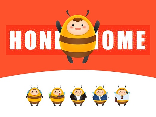 honey home卡通形象