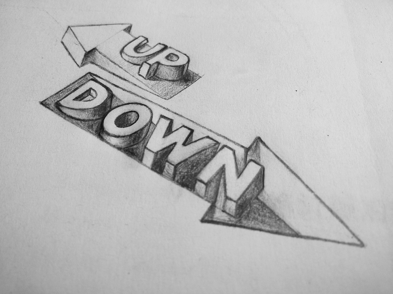 立体英文字体临摹练习no.