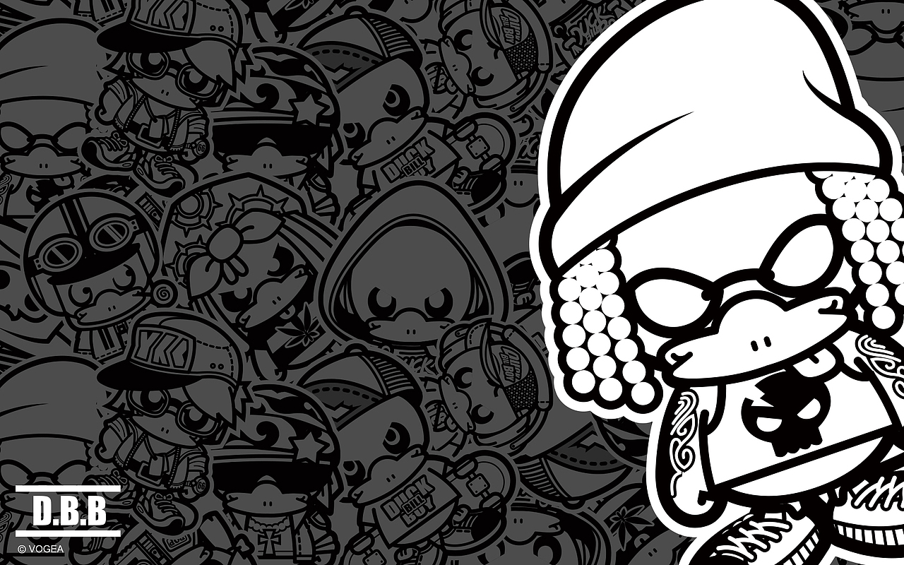 鸭嘴兽男孩之潮流嘻哈系列壁纸