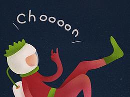 【我爱学习】嘎罗老师的手绘班-噪点风格插画绘制