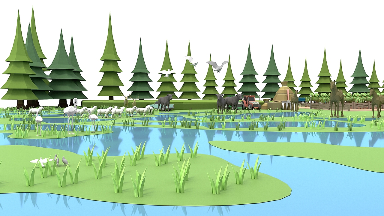 "生态圈"|三维|场景|ooooor设计工作室_原创作品-站酷zcool