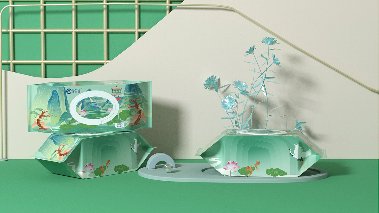 逸乐途湿纸巾包装设计（图ZMjcxMTQ3OTg0） - 包装 - 站酷设计师JULING巨灵设计原创素材 - 站酷ZCOOL