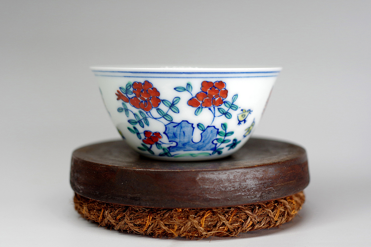 精致手绘定制鸡缸杯