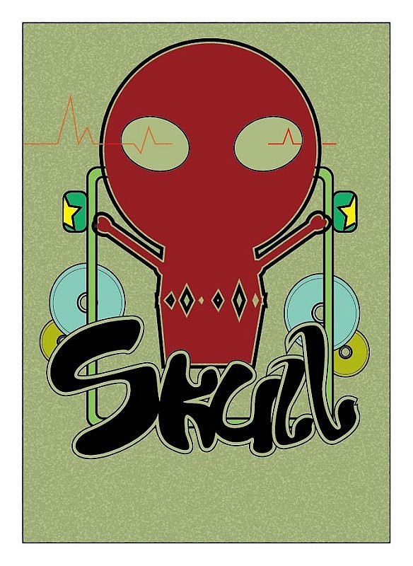 骷髅系列插画