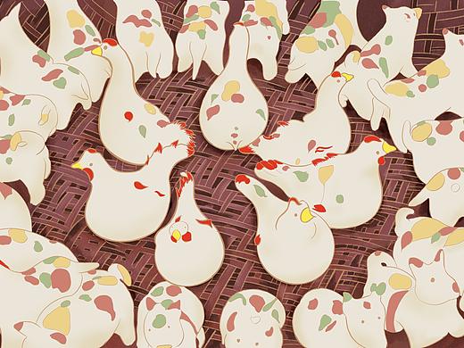 湖南安仁米塑插画