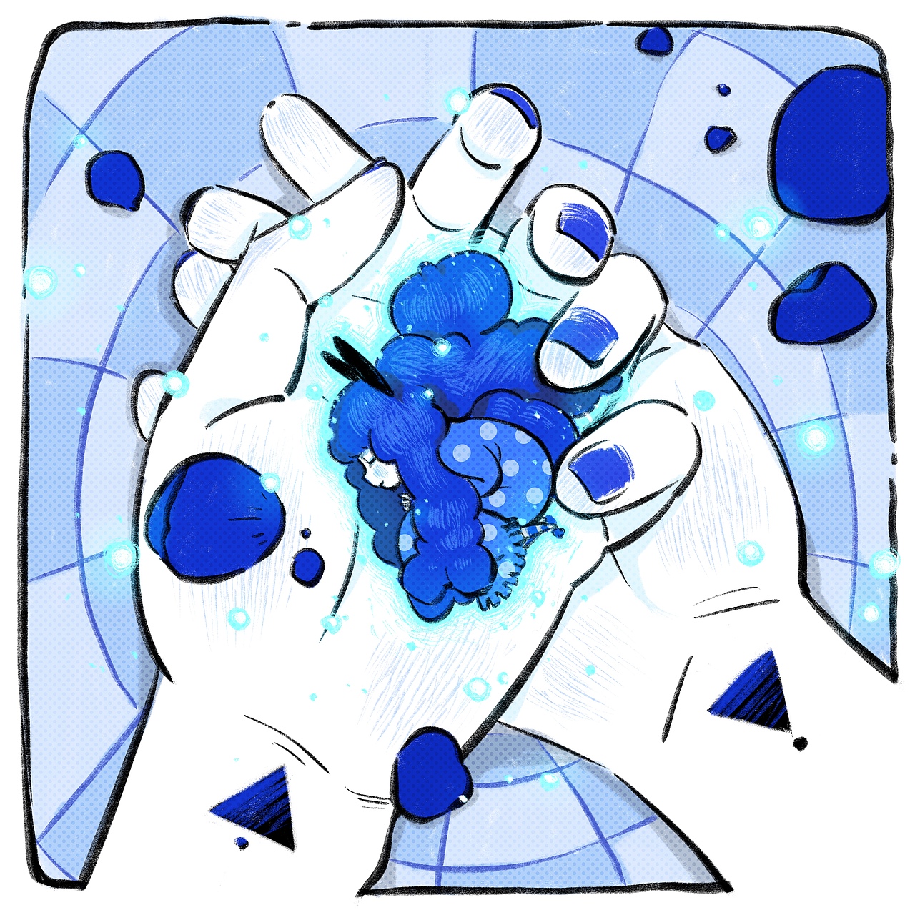 blue并不冷（图ZMjY4NTc5NDEy） - 绘本 - 站酷设计师Babycherry十八原创素材 - 站酷ZCOOL