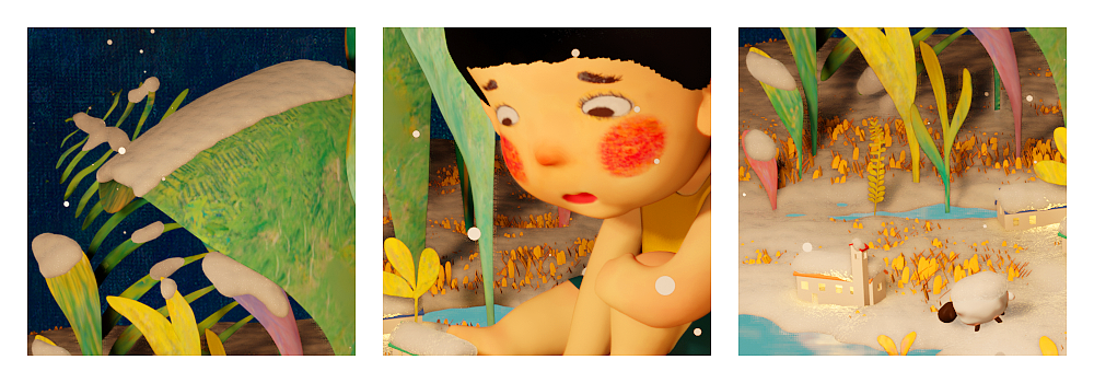 月亮掉下来了 2D-3D（图ZMTkyMzg4MjUy） - 儿童插画 - 站酷设计师罗汉果儿原创素材 - 站酷ZCOOL