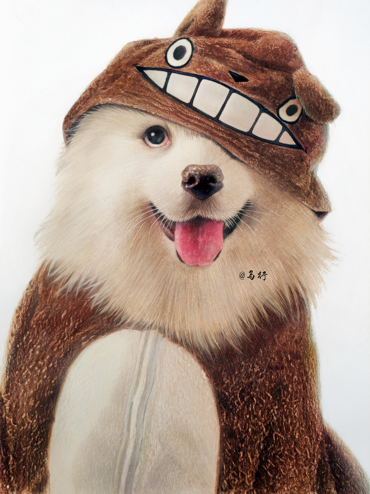 momo彩铅狗狗