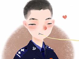 插畫習(xí)作-情侶