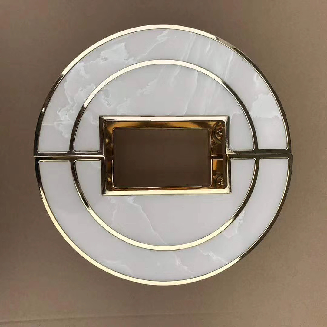 佛山仿古铝板雕刻拉手 仿玉石大门拉手定制