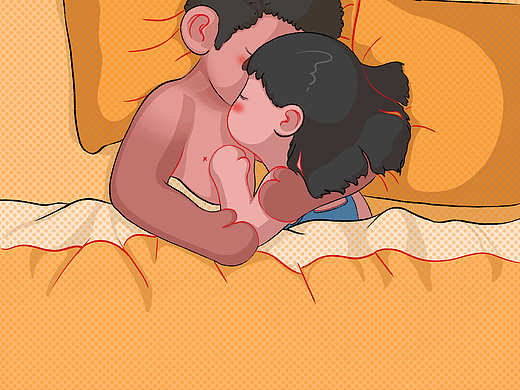 天冷了，睡觉还不老实