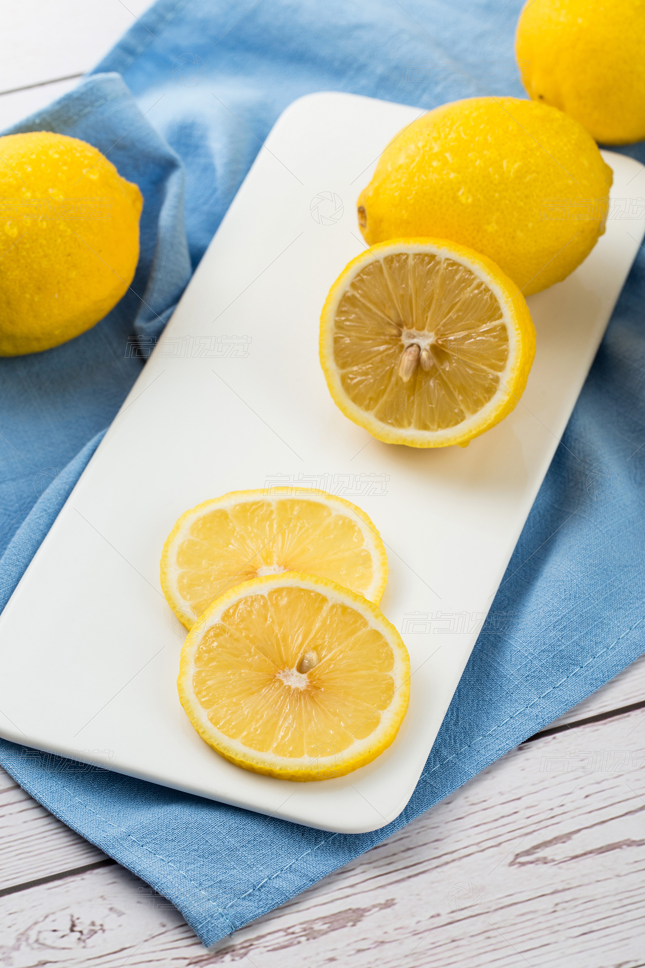 清新酸甜可口的柠檬水果图片桌面壁纸-美食壁纸-壁纸下载-美桌网