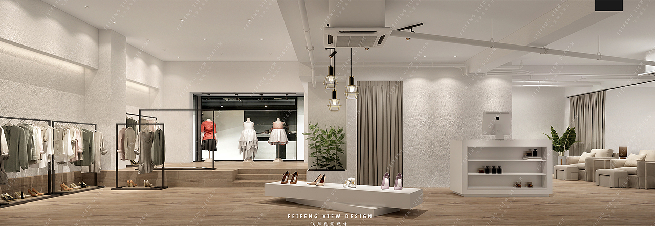 现代风格服装店（图ZMTY5MTU1NDQ4） - 家装设计 - 站酷设计师FF飞凤视觉设计原创素材 - 站酷ZCOOL