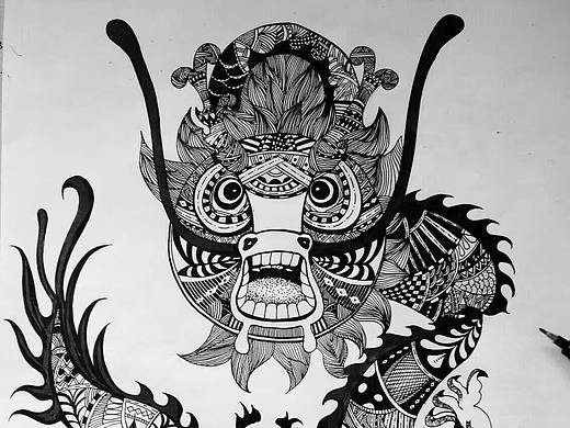 黑白插画