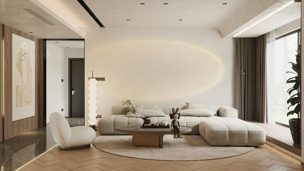 某新锐设计师的私宅—动画加静帧表现（图ZMjgwMDQ4ODY0） - 家装设计 - 站酷设计师夏虫不可曰冰原创素材 - 站酷ZCOOL