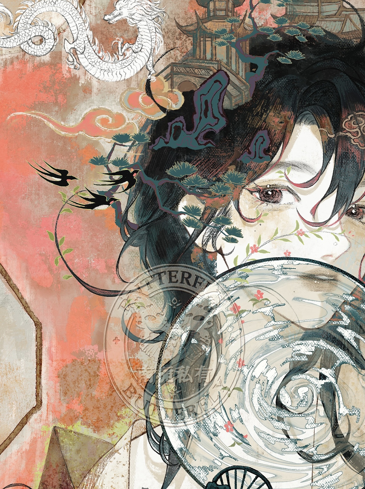 中国非遗·团扇（图ZMzQ4MTA2Mjgw） - 创作习作 - 站酷设计师是南栀子原创素材 - 站酷ZCOOL