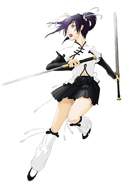 不知为何想到的双剑少女