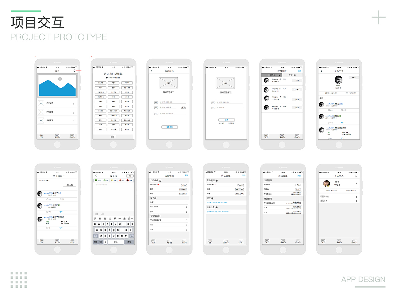 肿瘤医疗管理（图ZMTU1ODAwMTI4） - APP界面 - 站酷设计师糖不咸Han原创素材 - 站酷ZCOOL