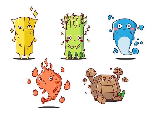 金木水火土—萌萌五行魔法卡—让我们来创造世界啦！