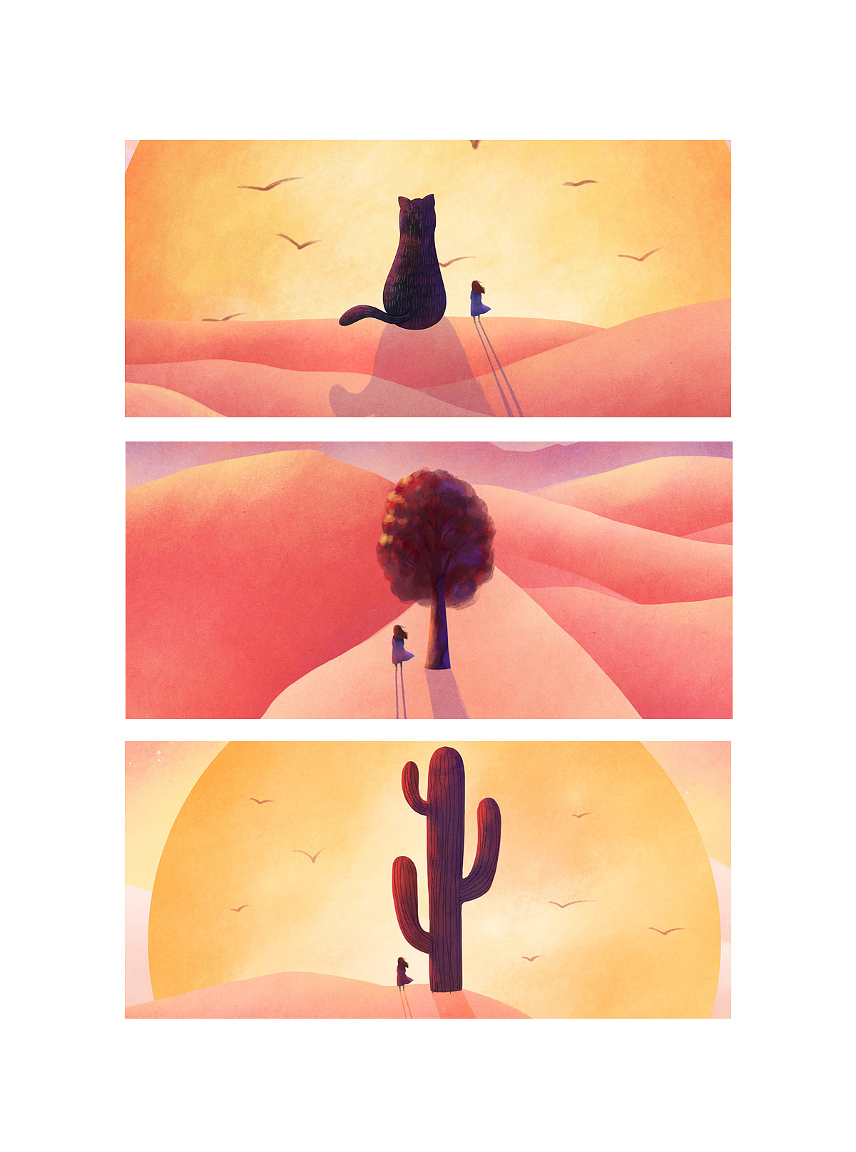 粉色的沙漠（图ZMTE4MjUwNzIw） - 创作习作 - 站酷设计师李那那原创素材 - 站酷ZCOOL