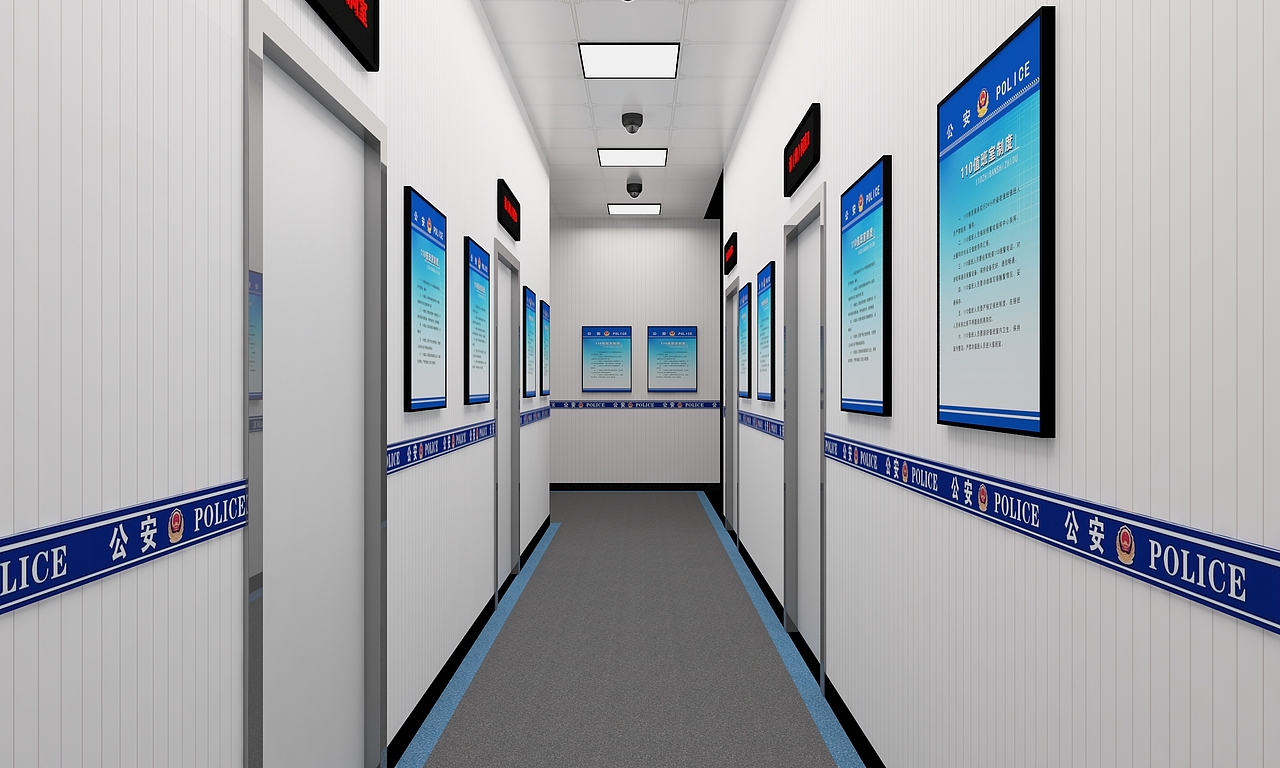 某公安局效果|空间|其他空间|得舍空间视觉设计_原创作品-站酷zcool
