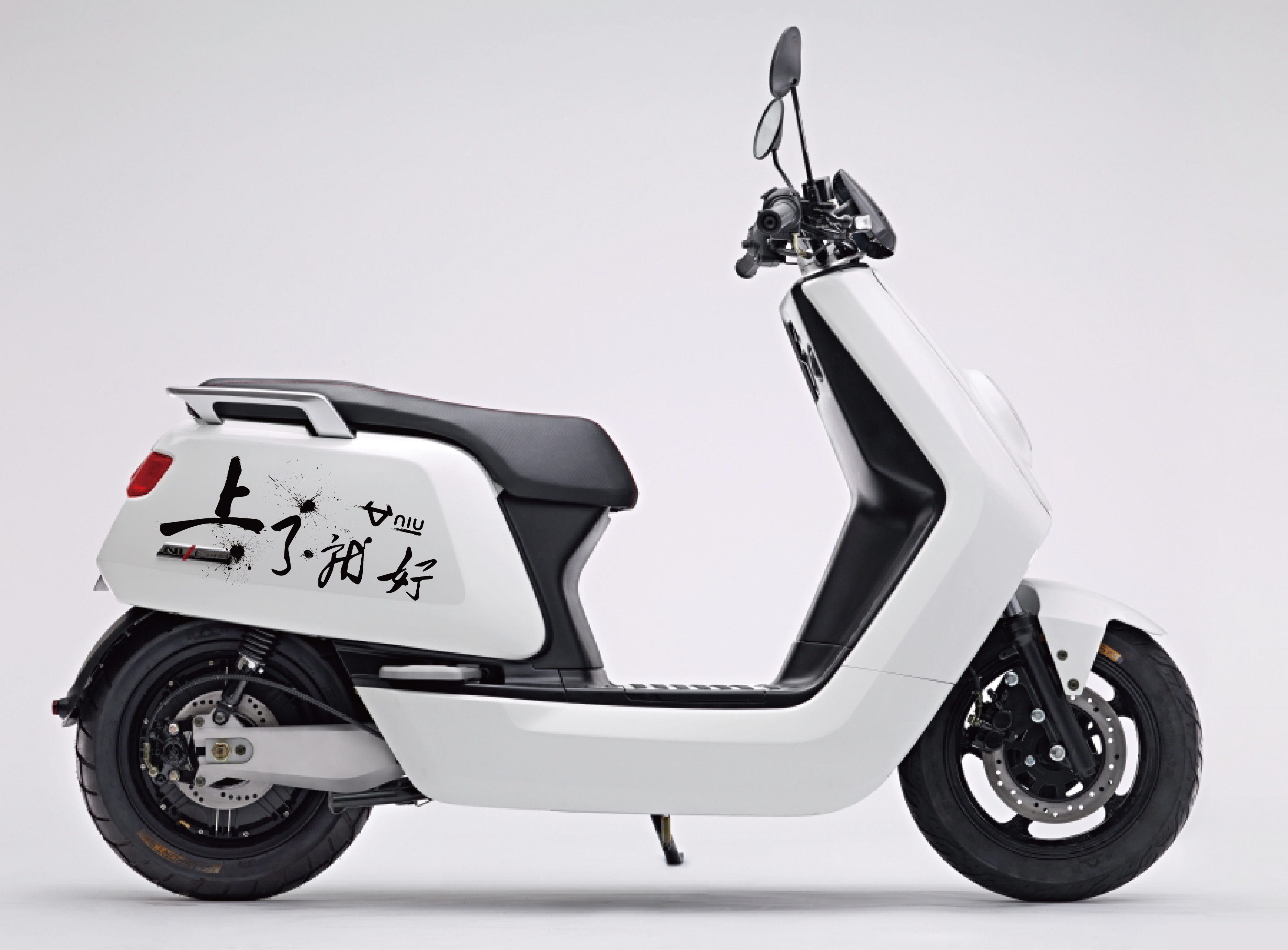 小牛电动车贴 牛气上了就好|平面|图案|jesion幻海_原创作品-站酷