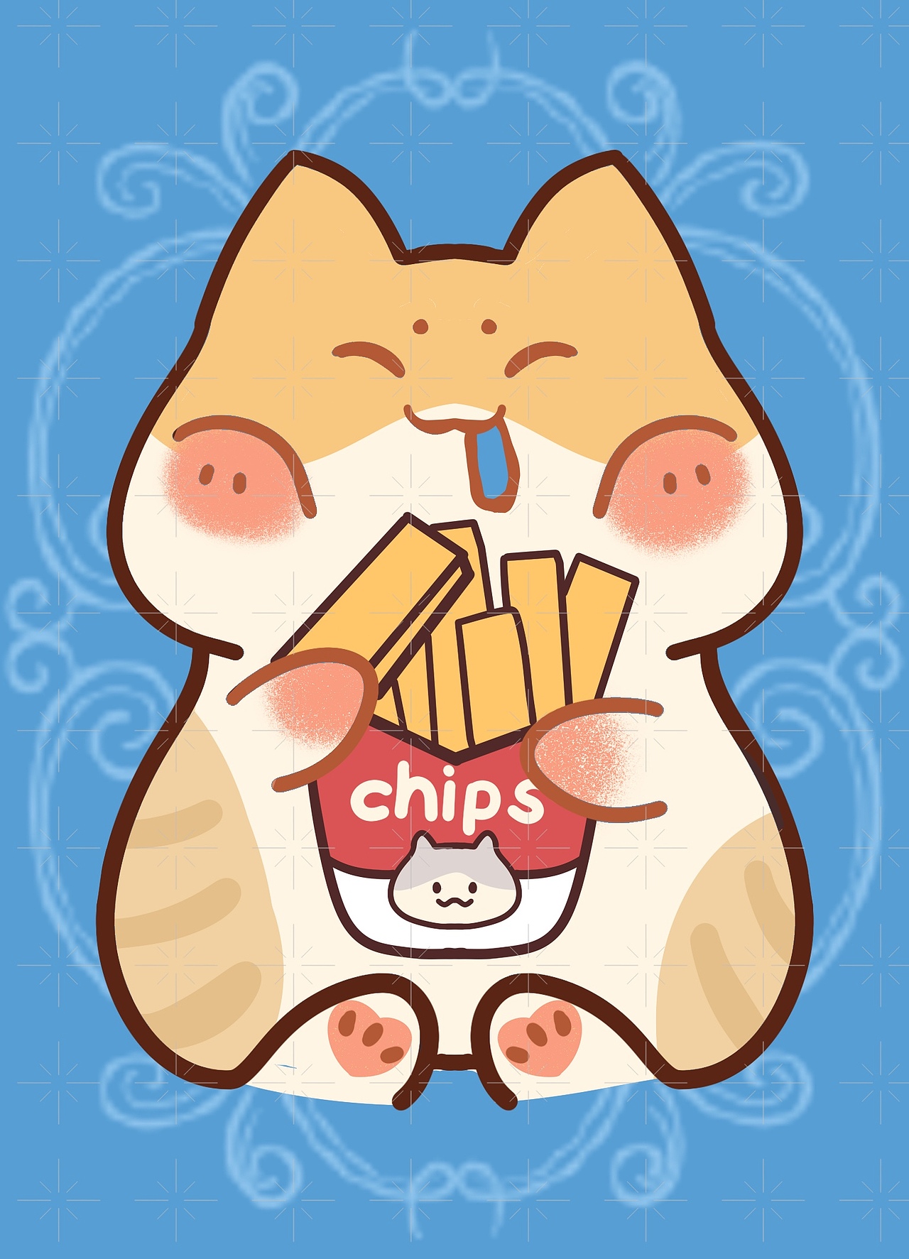 猫咪快餐店食物插画Ip设计（图ZMzgzNTg3ODEy） - 商业插画 - 站酷设计师竹子呐呐原创素材 - 站酷ZCOOL