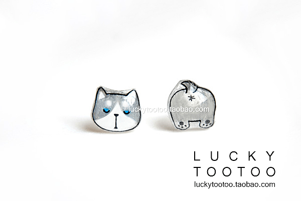 电臀小柯基—热缩片耳钉（图ZODk1NTU3NzI=） - 首饰设计 - 站酷设计师legenddiy原创素材 - 站酷ZCOOL