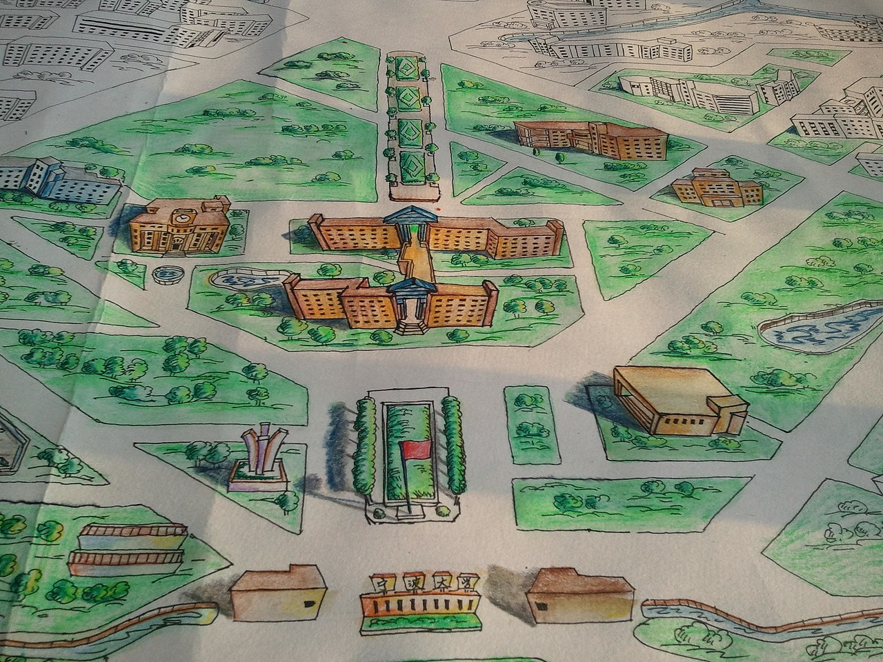 此间宁大宁波大学校园手绘地图第二版