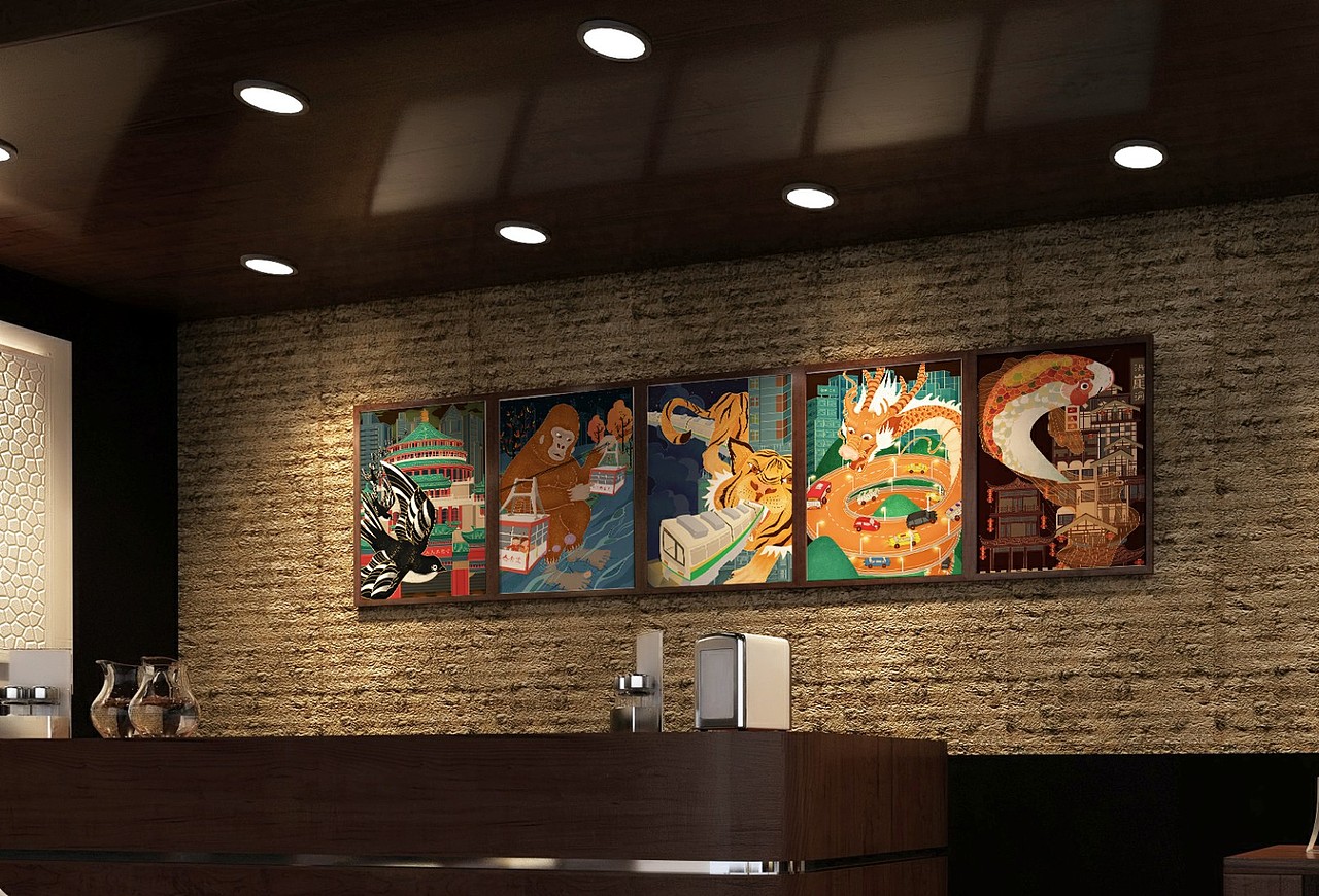 《魔幻之城》——重庆插画原创设计（图ZMTU1ODY0NjI4） - 概念设定 - 站酷设计师SophieDml原创素材 - 站酷ZCOOL