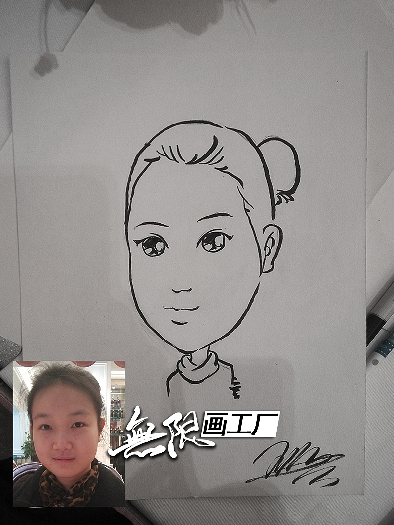 现场手绘漫画 肖像漫画速绘卡通表演开业庆典房地产暖场活动(图ZMTkzOTM3Njg=) - 单幅漫画 - 站酷设计师长沙子沐刺青原创素材 - 站酷ZCOOL