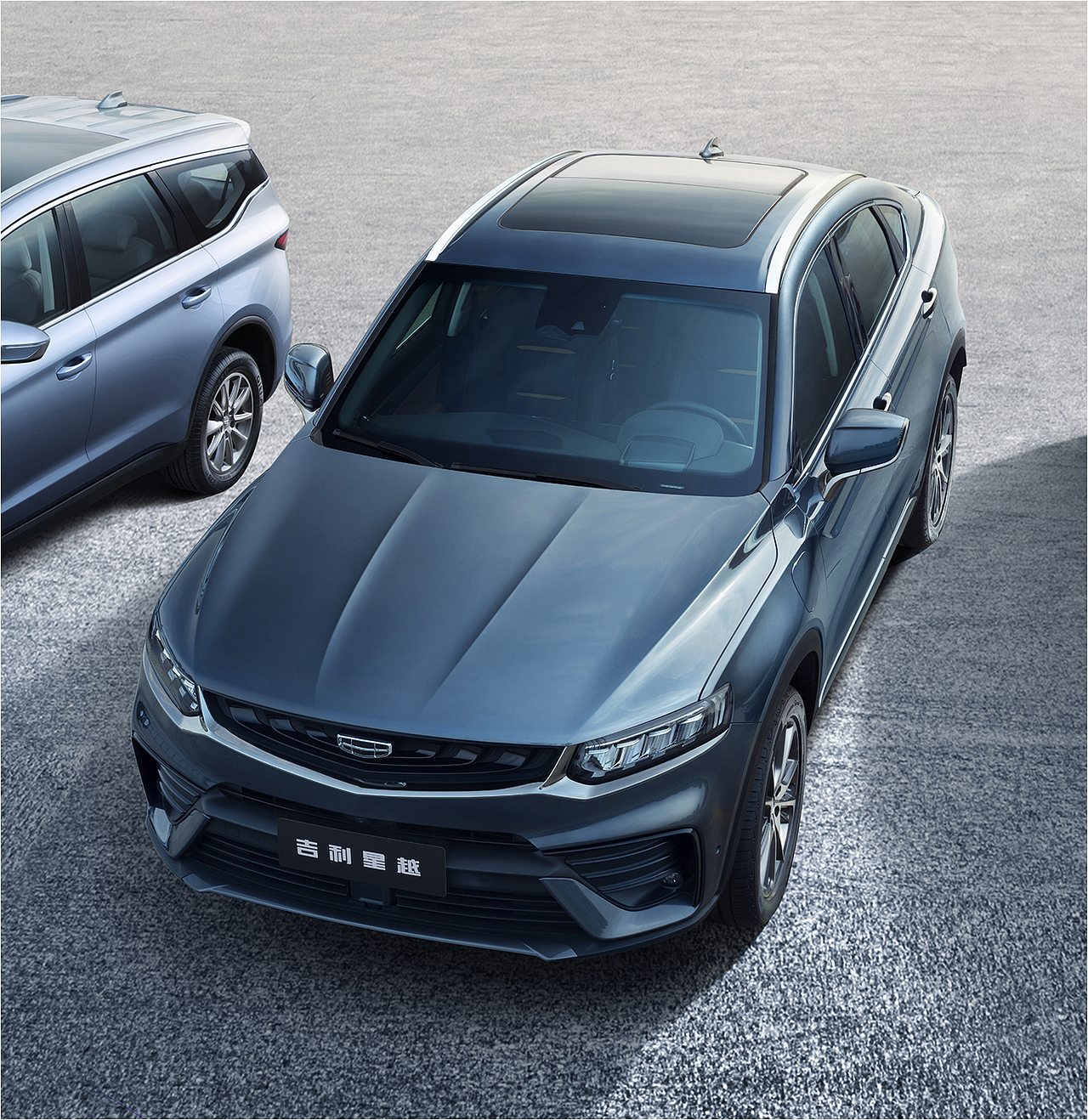 吉利俯视七车阵