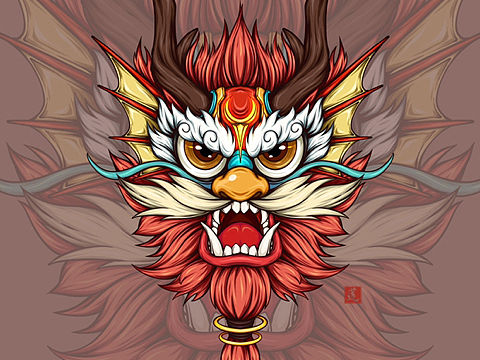 国潮插画丨龙