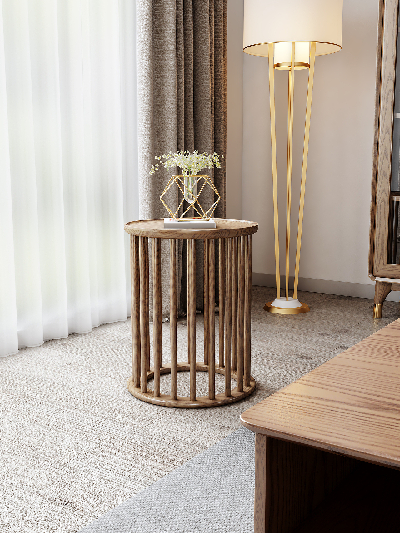 某电商家具产品渲染 - 实木沙发款（原木+梨花木）（图ZMjczNjMzMzcy） - 场景 - 站酷设计师氷奈冰丶瞬原创素材 - 站酷ZCOOL