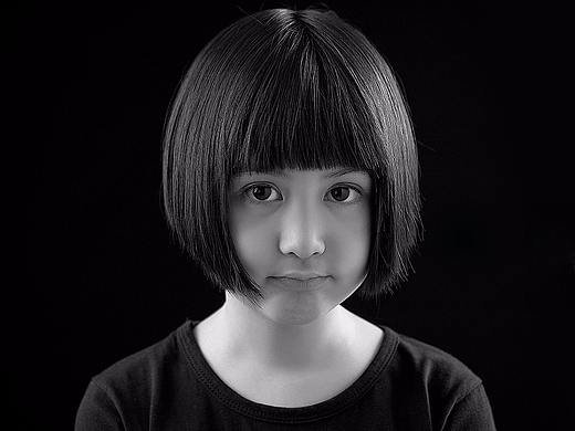 儿童肖像作品