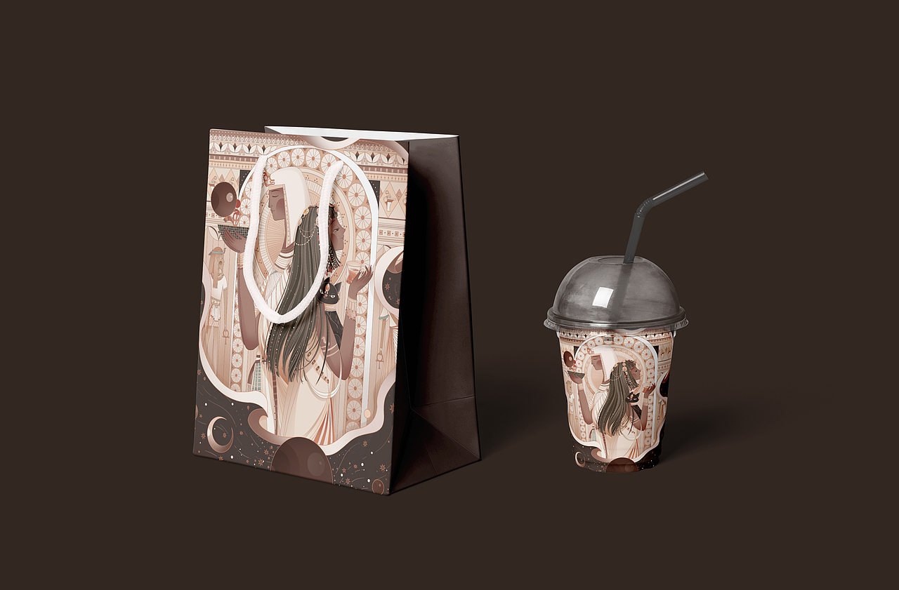 国风插画&小清新茶叶包装插画