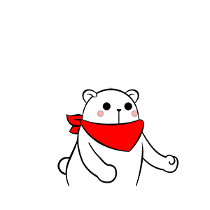 猫与熊表情之大白过冬