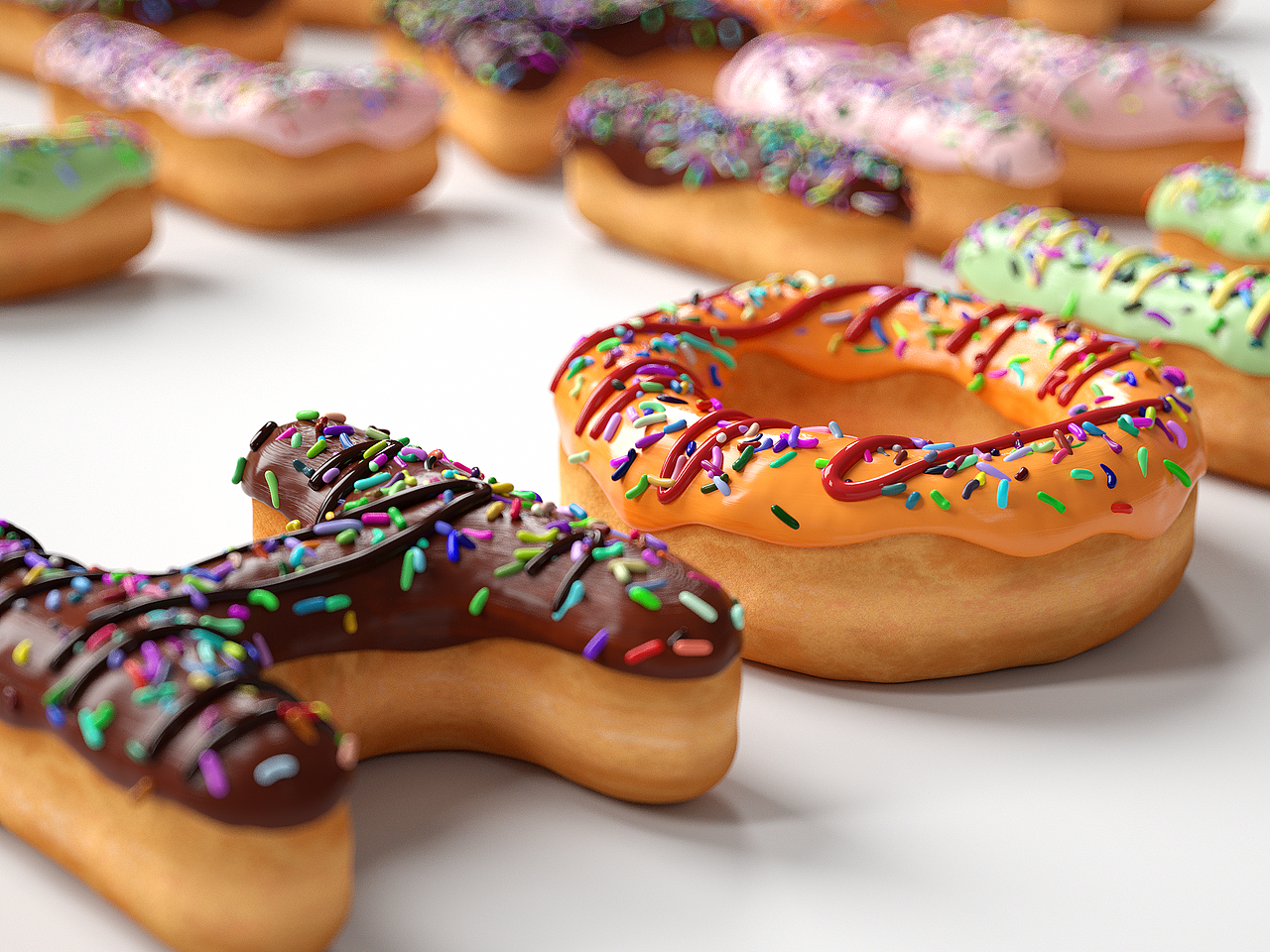 甜甜圈（图ZMjY0NDE1MDYw） - 其他三维 - 站酷设计师Clark居然被用了原创素材 - 站酷ZCOOL