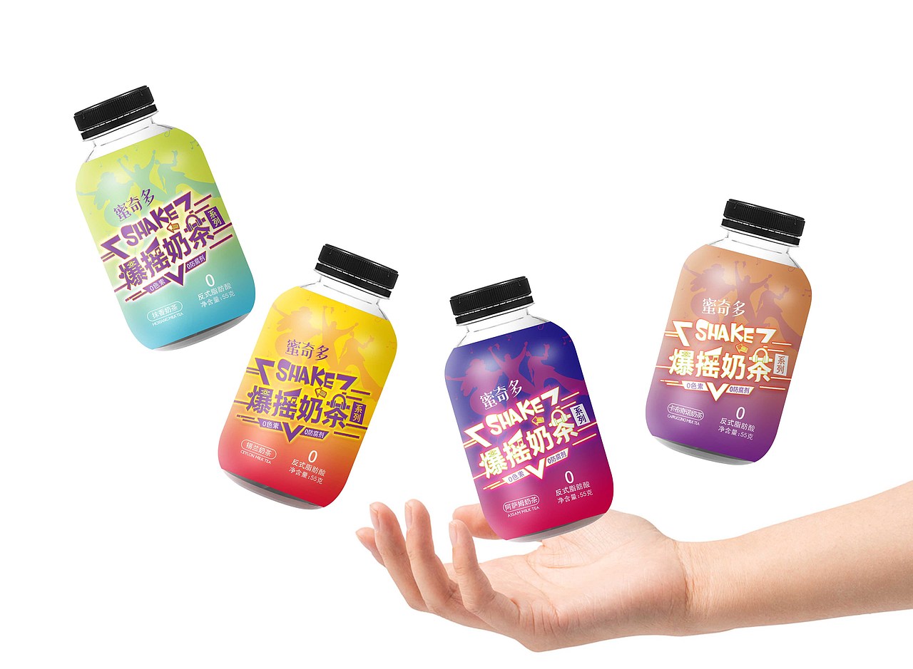爆摇奶茶包装设计_杨君品牌包装设计-站酷zcool