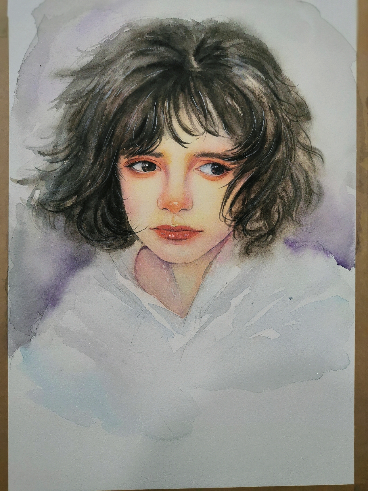 水彩人物头像（图ZMTc3NTI5OTQw） - 绘画 - 站酷设计师Dio荻子原创素材 - 站酷ZCOOL