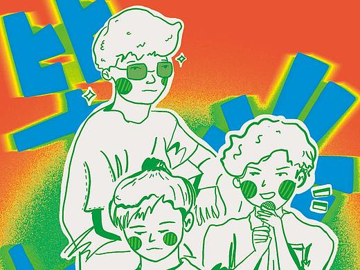 毕业快乐（给朋友画的插画/明信片）（个人主页-ZNTI5ODU2ODA=） - 创作习作 - 站酷设计师etonjoe原创素材 - 站酷ZCOOL