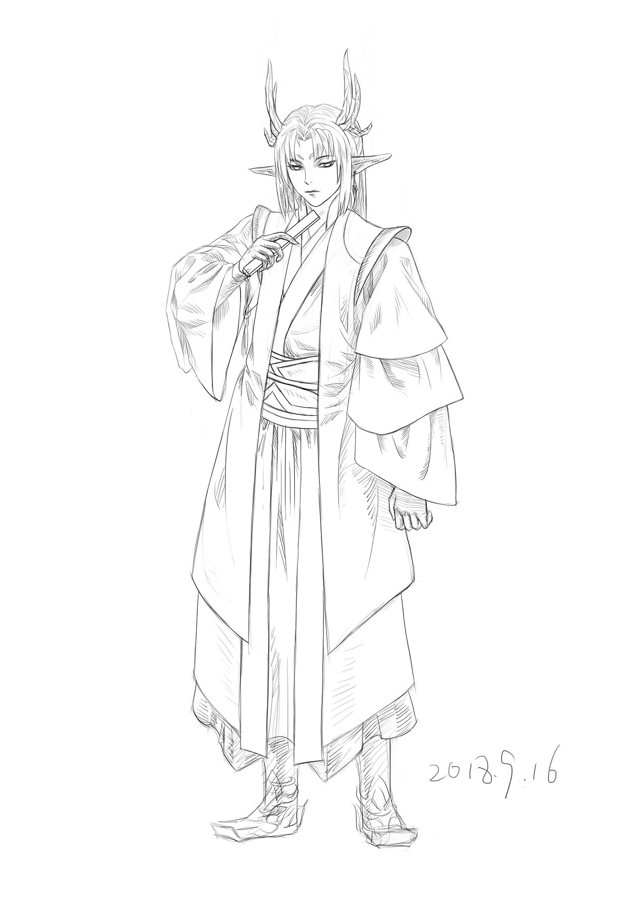 原创人物古装龙人（图ZMTI4ODA3MTcy） - 创作习作 - 站酷设计师多多丸SAMA原创素材 - 站酷ZCOOL