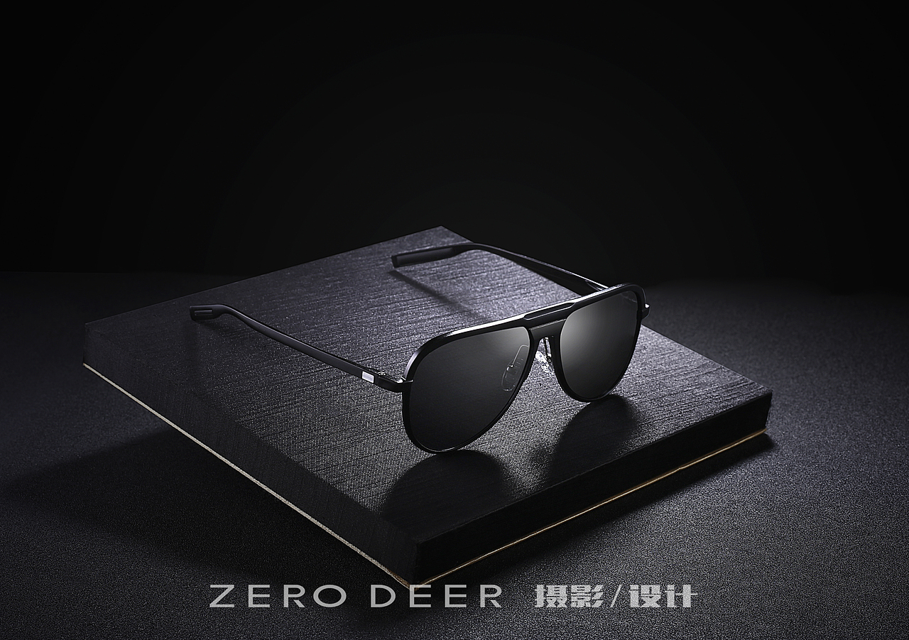 淘宝天猫黑色墨镜眼镜摄影电商海报作品