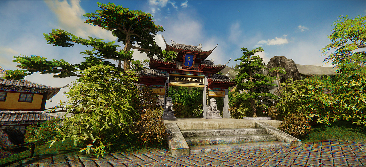 仙佛寺（图ZMTk0NjI4MjQ=） - 场景 - 站酷设计师高诺科技原创素材 - 站酷ZCOOL