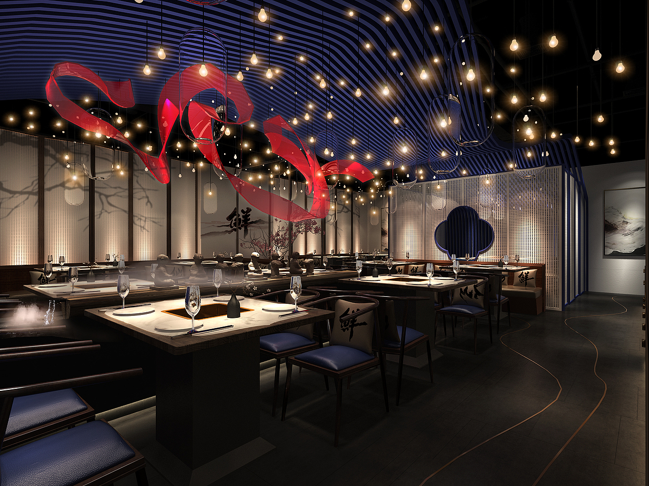 杰夫餐饮空间设计方案_餐饮空间效果图片（图ZMTgxMzc4MDk2） - 家装设计 - 站酷设计师杰夫餐饮品牌设计原创素材 - 站酷ZCOOL