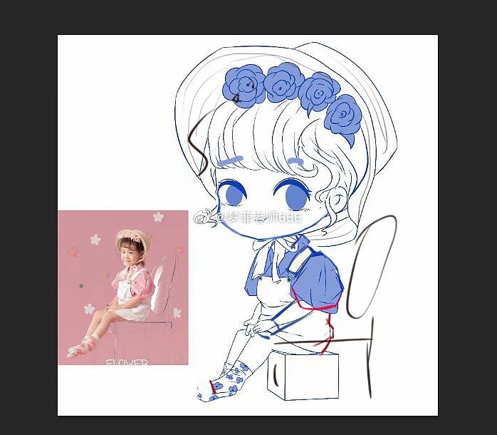 昨天的作业课，同学们都很努力吖（图ZMjY2MjkzNjMy） - 其他 - 站酷设计师惠惠Q版插画教学原创素材 - 站酷ZCOOL