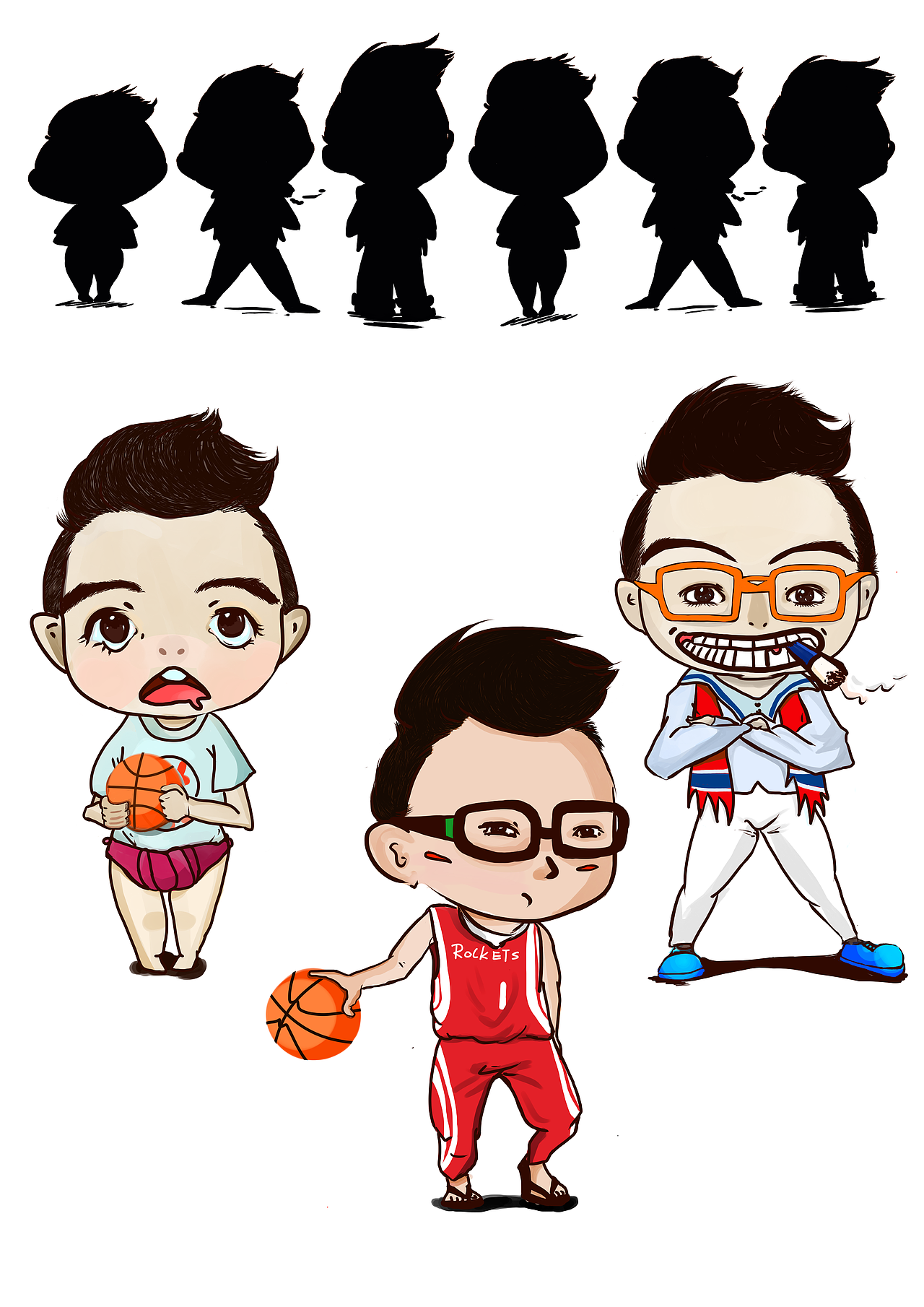 酷酷的你怎么不笑呢？（图ZNzA1MDcxNg==） - 商业插画 - 站酷设计师小小梁同学原创素材 - 站酷ZCOOL