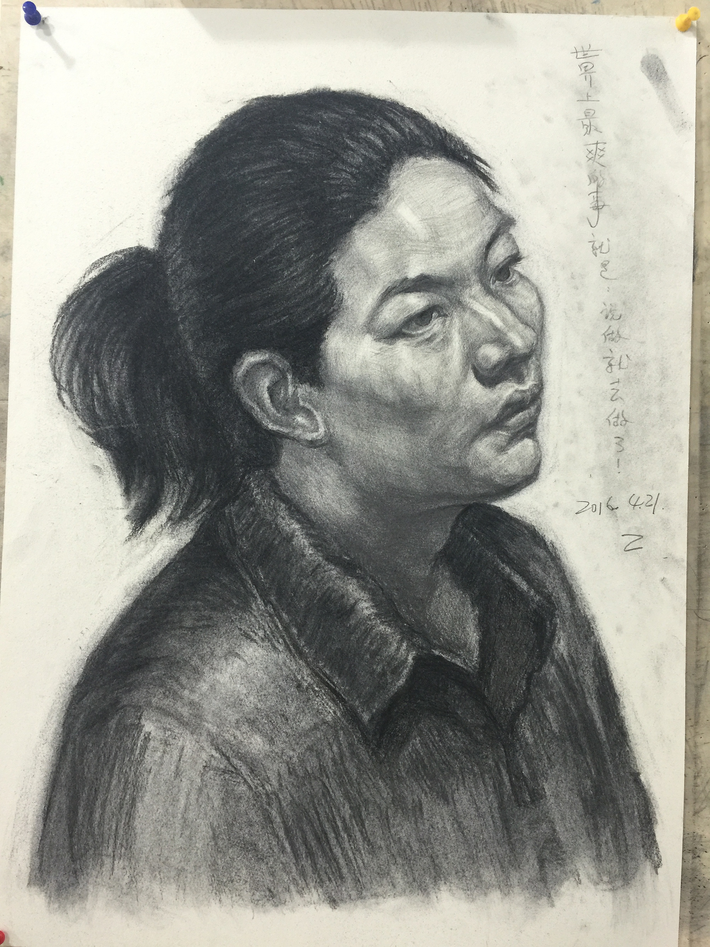 素描人物头像临摹4k