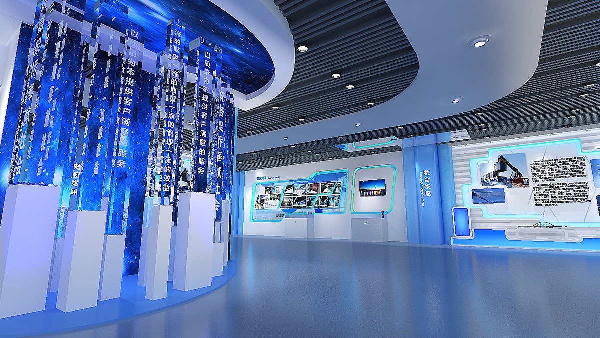 中国路桥工程展厅 3D效果图制作